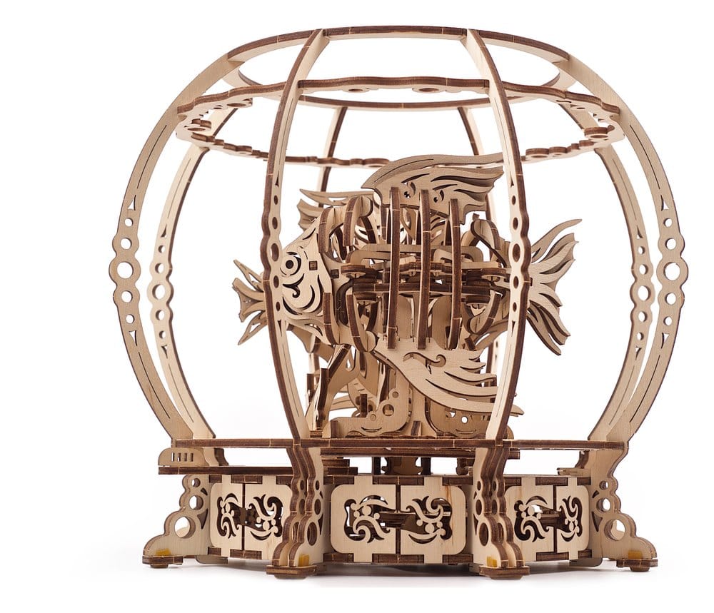 Ugears 3D-Holzpuzzle Mechanisches Aquarium