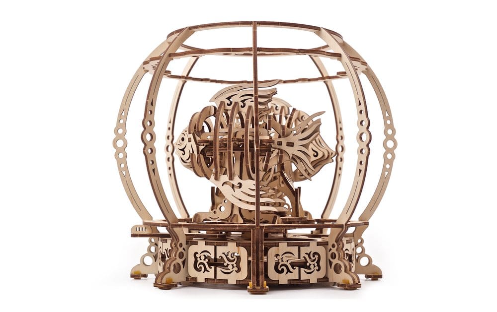 Ugears 3D-Holzpuzzle Mechanisches Aquarium
