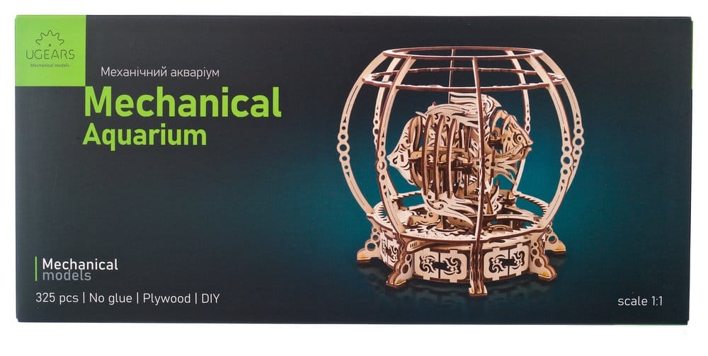 Ugears 3D-Holzpuzzle Mechanisches Aquarium