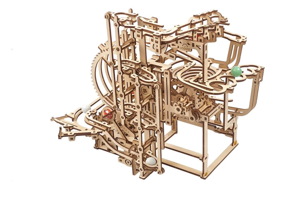 Ugears 3D-Holzpuzzle Murmel-Stufenbahn
