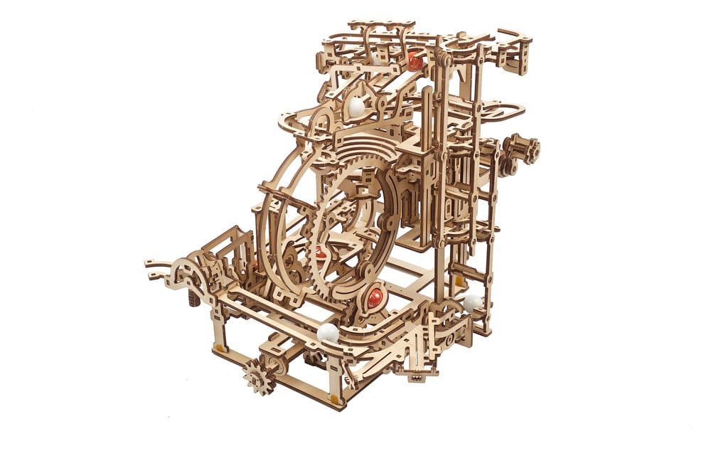 Ugears 3D-Holzpuzzle Murmel-Stufenbahn