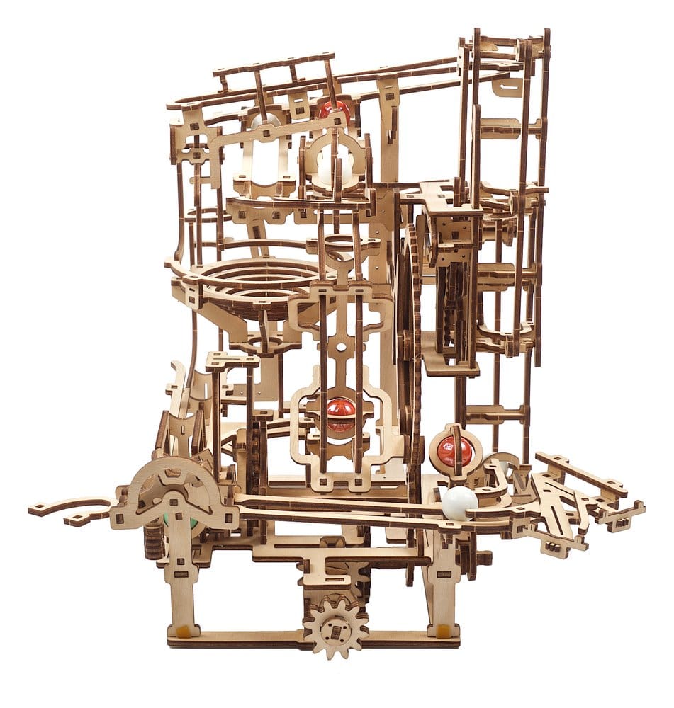 Ugears 3D-Holzpuzzle Murmel-Stufenbahn