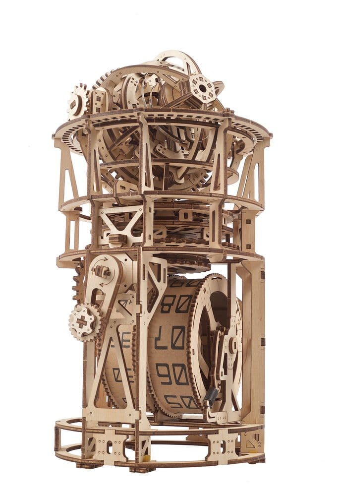 Ugears 3D-Holzpuzzle Tourbillon-Tischuhr Sternengucker