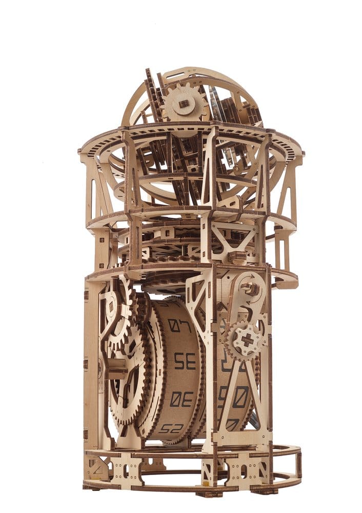Ugears 3D-Holzpuzzle Tourbillon-Tischuhr Sternengucker