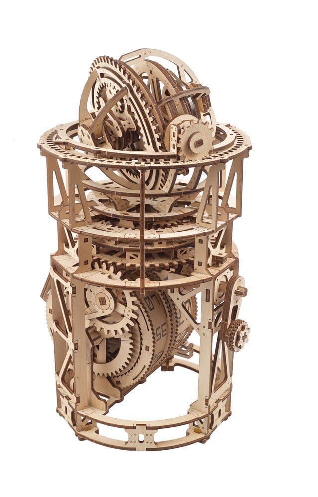 Ugears 3D-Holzpuzzle Tourbillon-Tischuhr Sternengucker