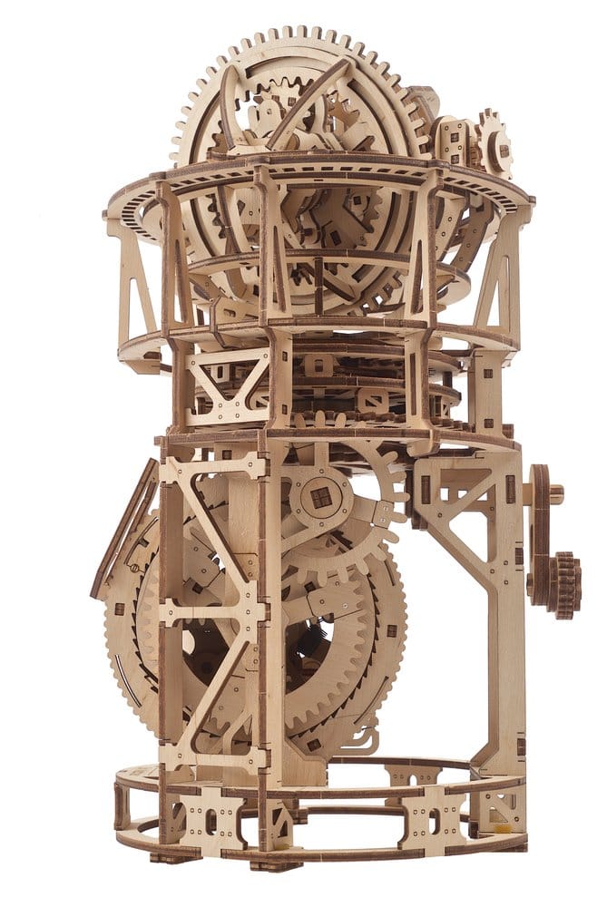 Ugears 3D-Holzpuzzle Tourbillon-Tischuhr Sternengucker