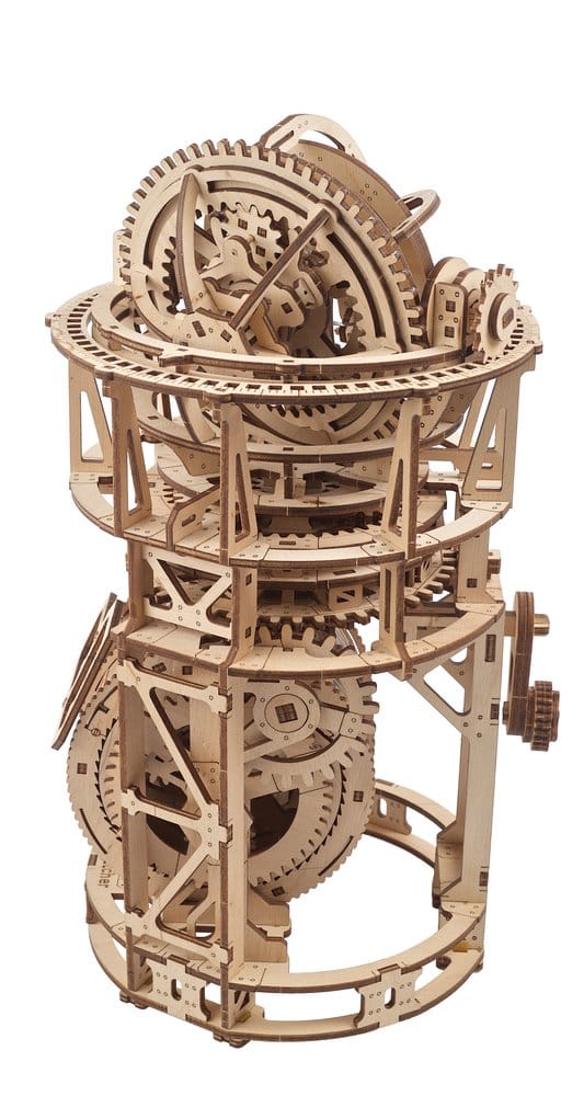 Ugears 3D-Holzpuzzle Tourbillon-Tischuhr Sternengucker