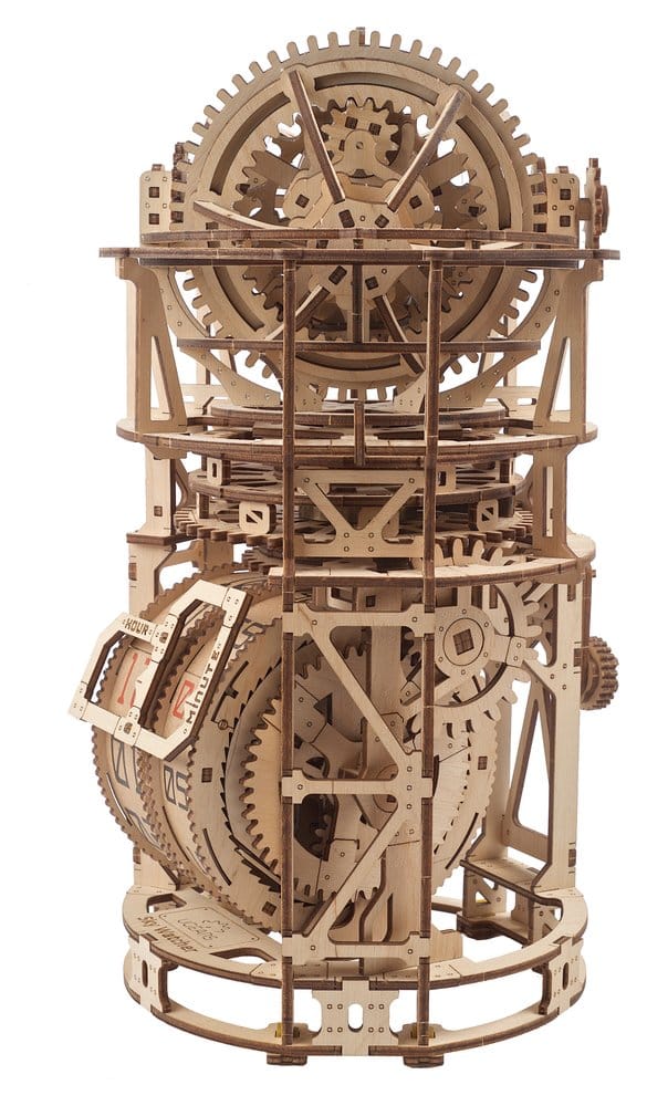 Ugears 3D-Holzpuzzle Tourbillon-Tischuhr Sternengucker