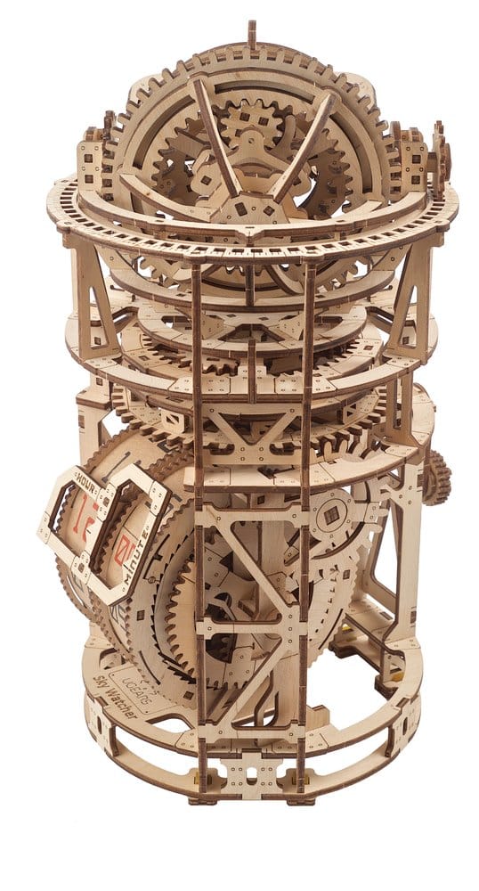 Ugears 3D-Holzpuzzle Tourbillon-Tischuhr Sternengucker
