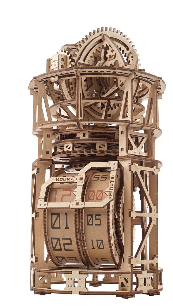 Ugears 3D-Holzpuzzle Tourbillon-Tischuhr Sternengucker