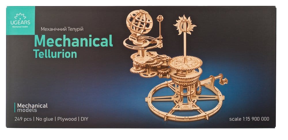 Ugears 3D-Holzpuzzle Mechanisches Tellurium