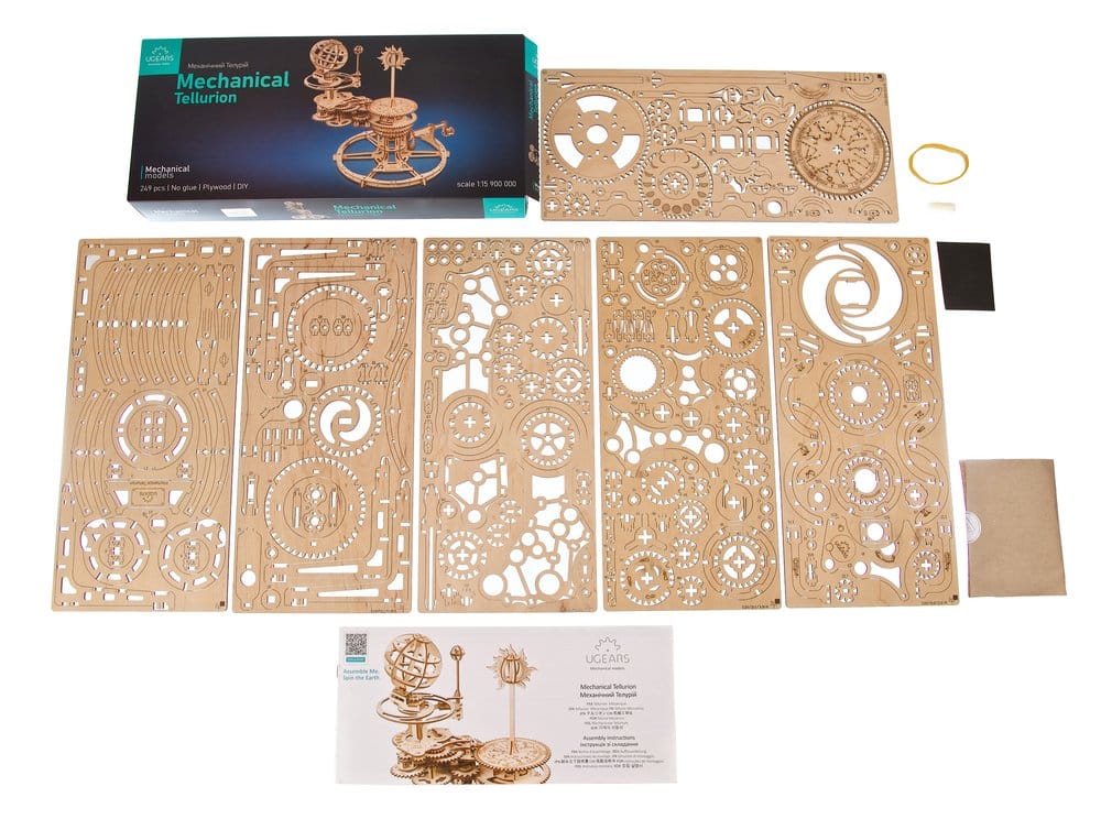 Ugears 3D-Holzpuzzle Mechanisches Tellurium