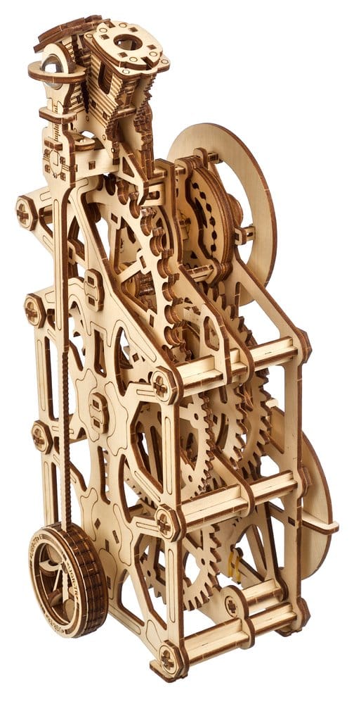 Ugears 3D-Holzpuzzle Motoren-Uhr