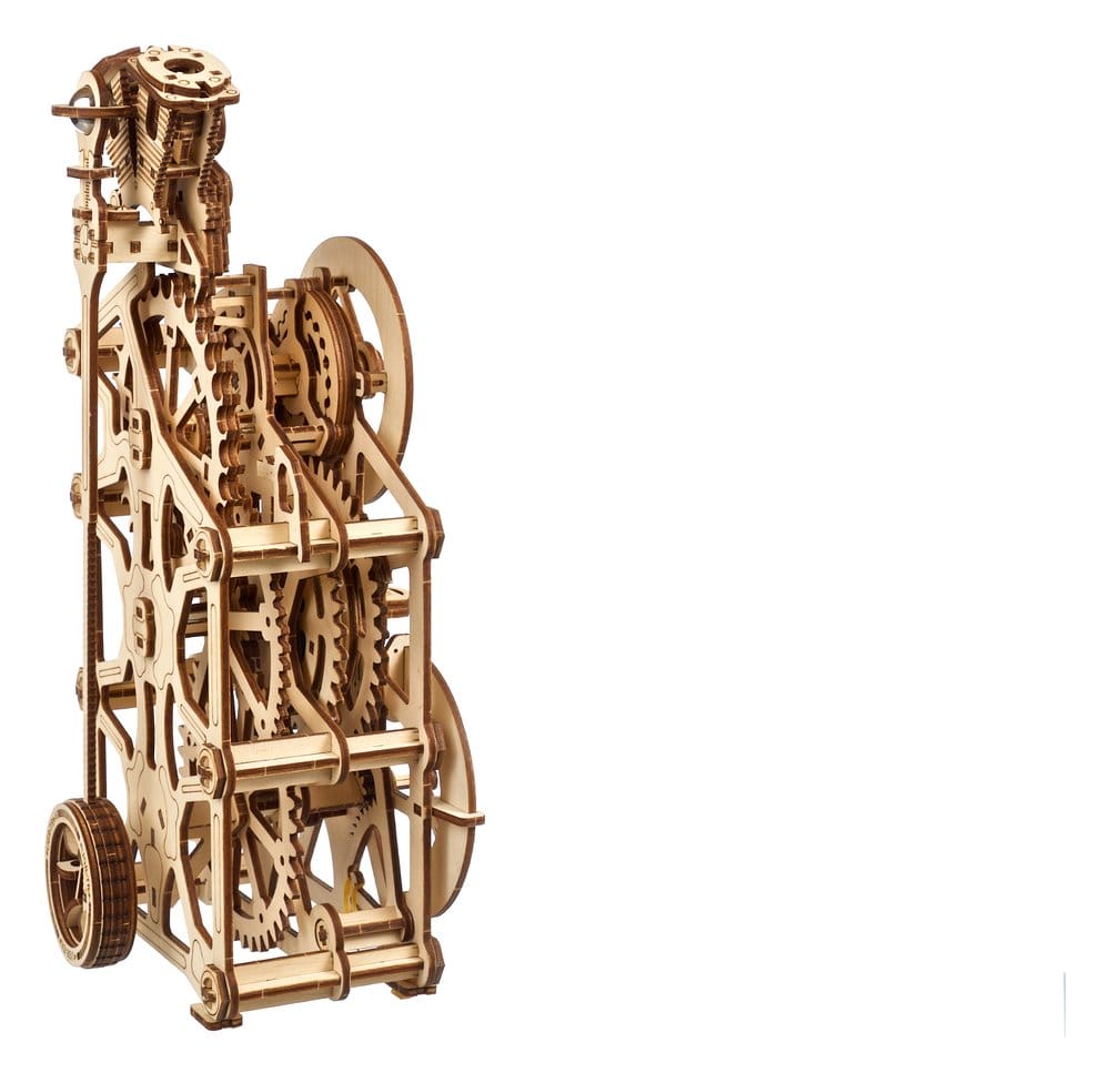 Ugears 3D-Holzpuzzle Motoren-Uhr