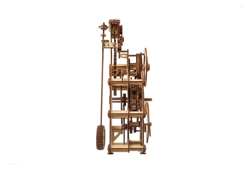 Ugears 3D-Holzpuzzle Motoren-Uhr