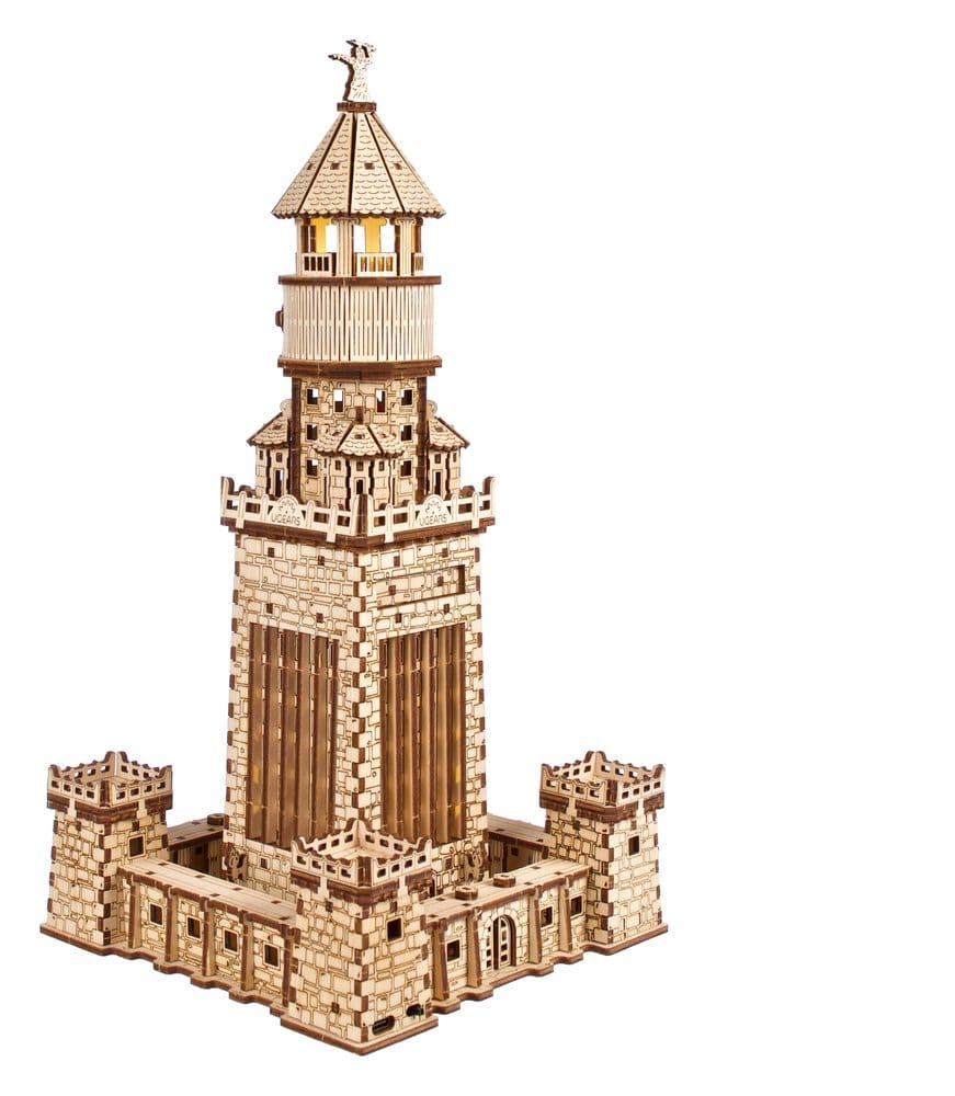 Ugears 3D-Holzpuzzle Leuchtturm von Alexandria