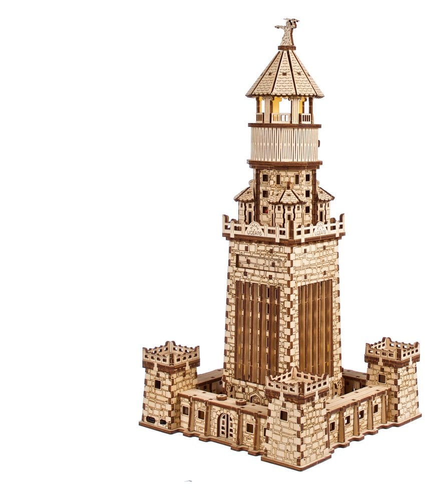 Ugears 3D-Holzpuzzle Leuchtturm von Alexandria