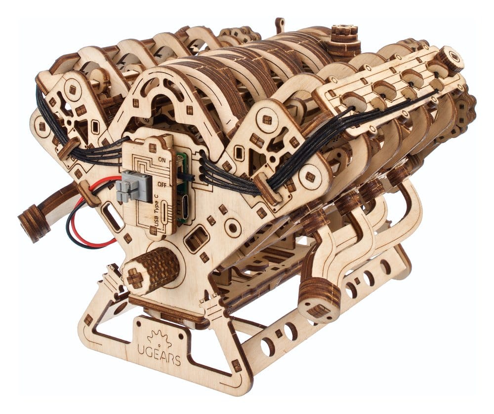 Ugears 3D-Holzpuzzle V8-Motor