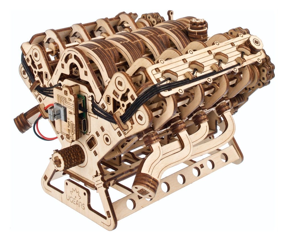 Ugears 3D-Holzpuzzle V8-Motor