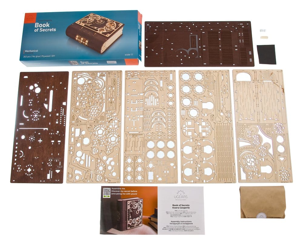 Ugears 3D-Holzpuzzle Buch der Geheimnisse