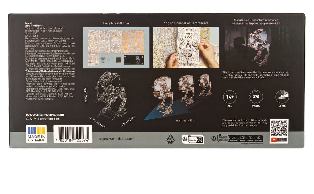 Star Wars 3D-Holzpuzzle AT-ST Walker