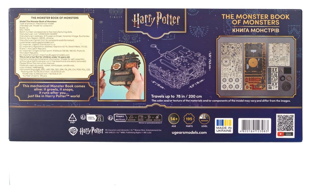 Harry Potter 3D-Holzpuzzle Das Monsterbuch der Monster