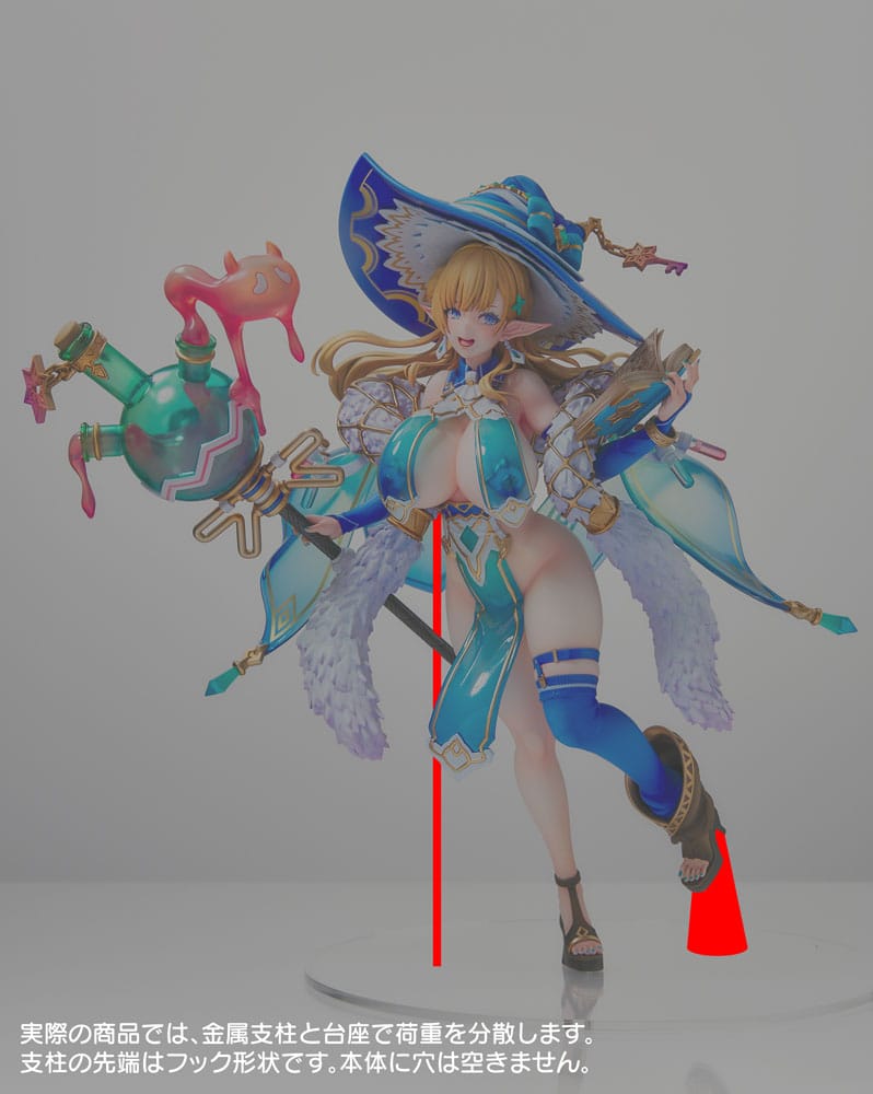 Original Character Elf Village Series PVC Statue 1/6 15th Villager Milklinde Antenna 25 cm 