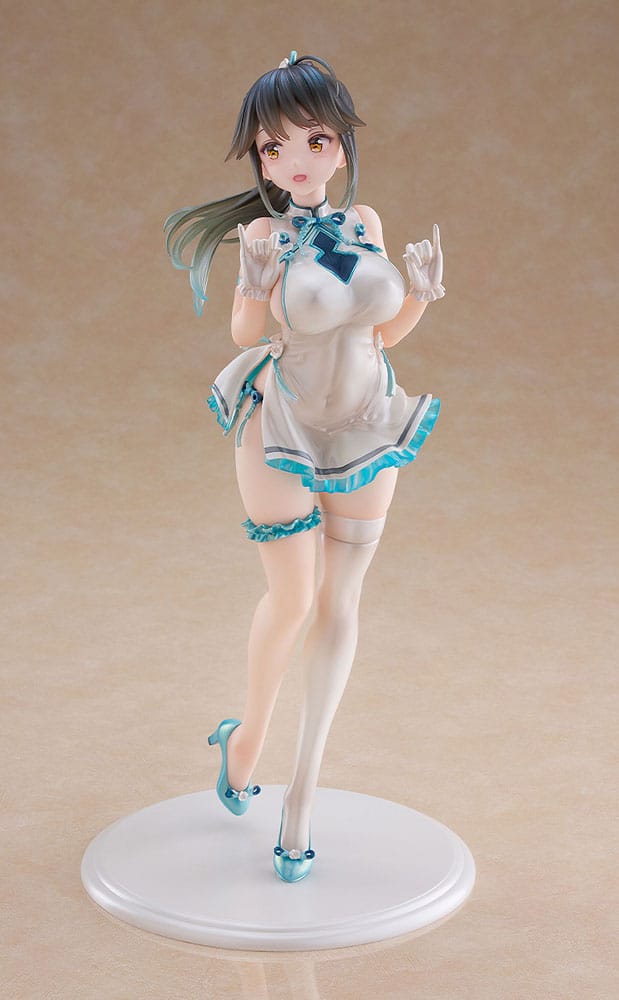Avian Romance Pink Label 5 PVC Statue 1/6 Ponytail Girl: Qipao 29 cm       