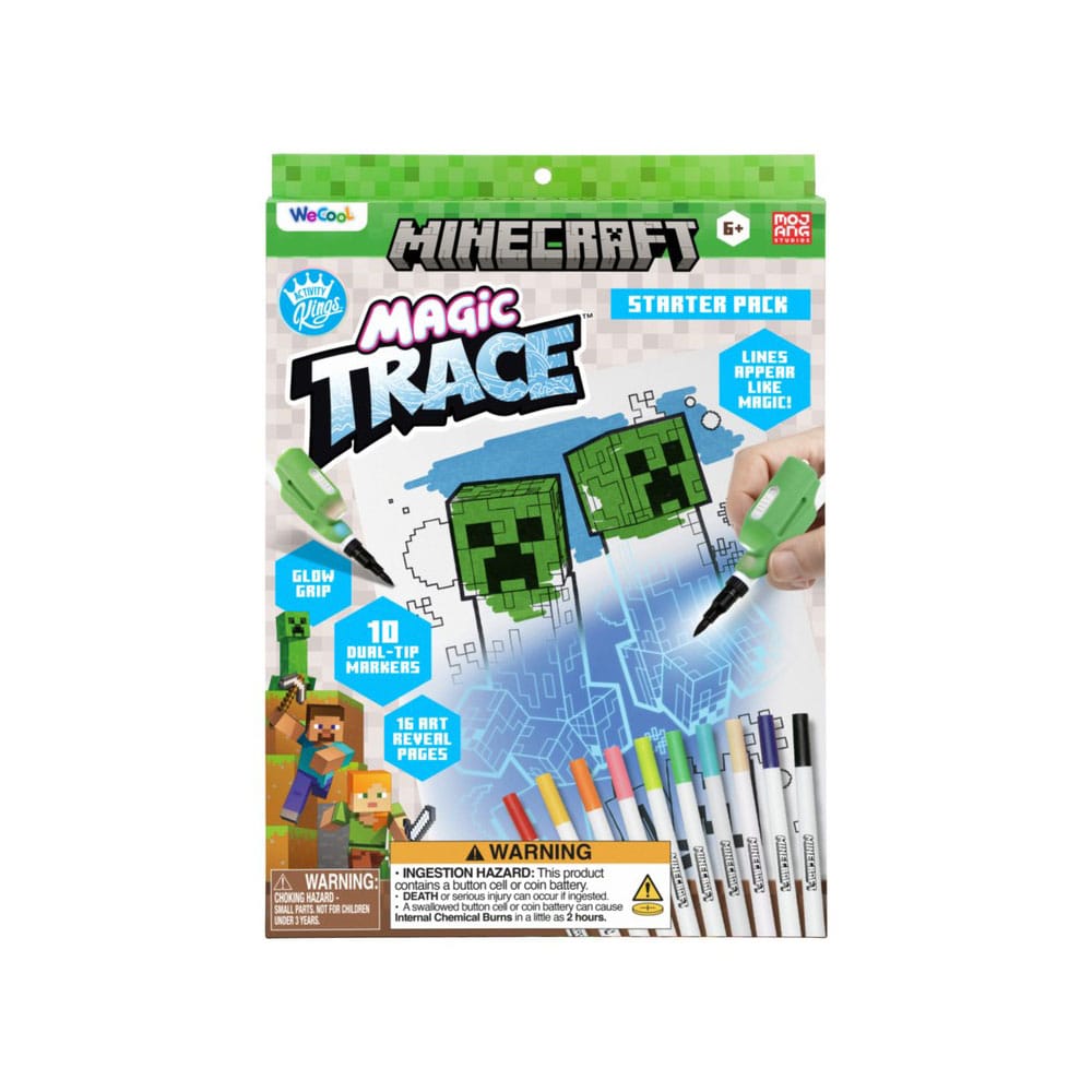 Minecraft Stifte mit unsichtbarer Tinte Magic Trace Starter pack and refills 