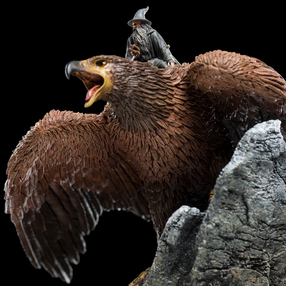 Herr der Ringe Statue Gandalf on Gwaihir 15 cm