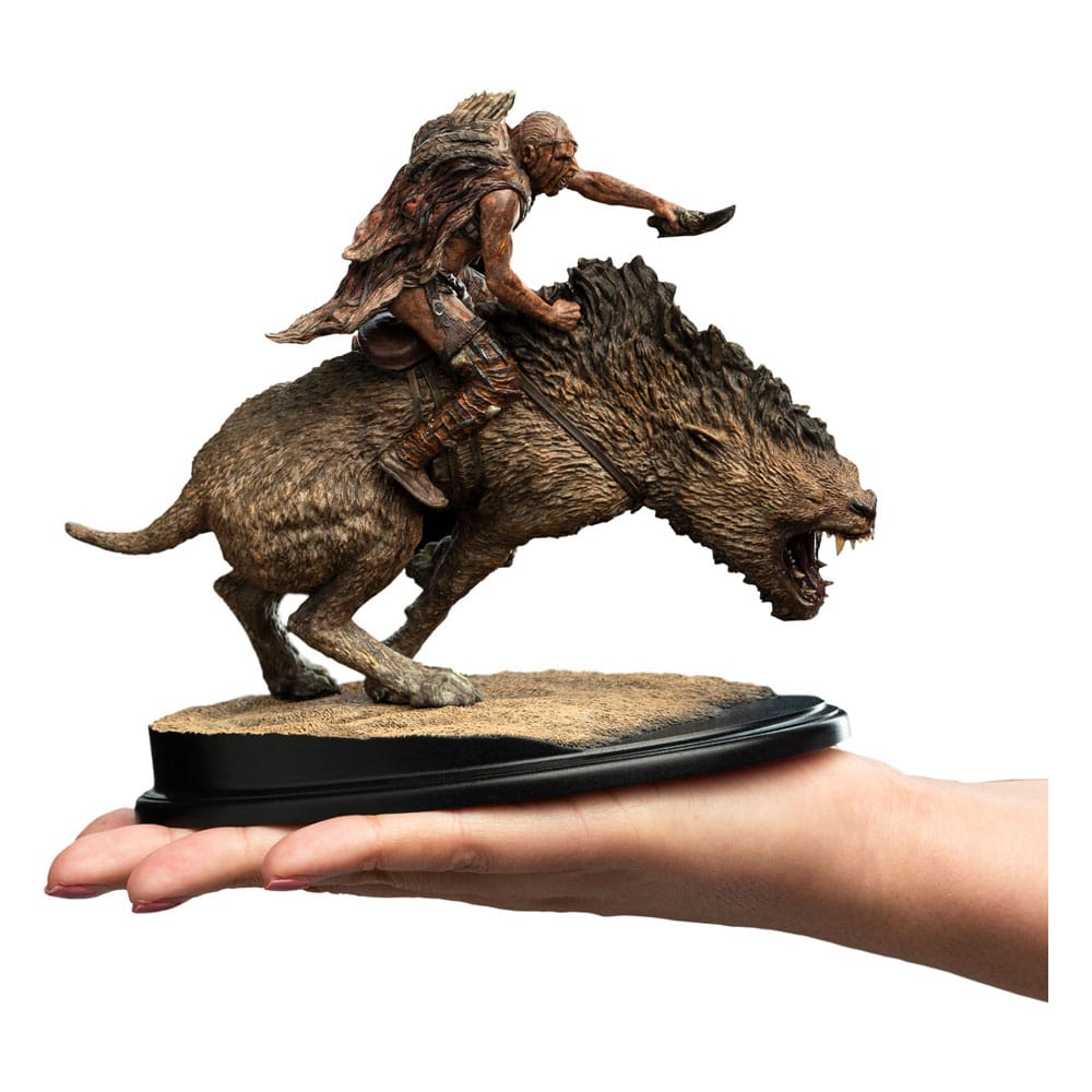 Herr der Ringe Mini Statue Sharkû on Warg 18 cm