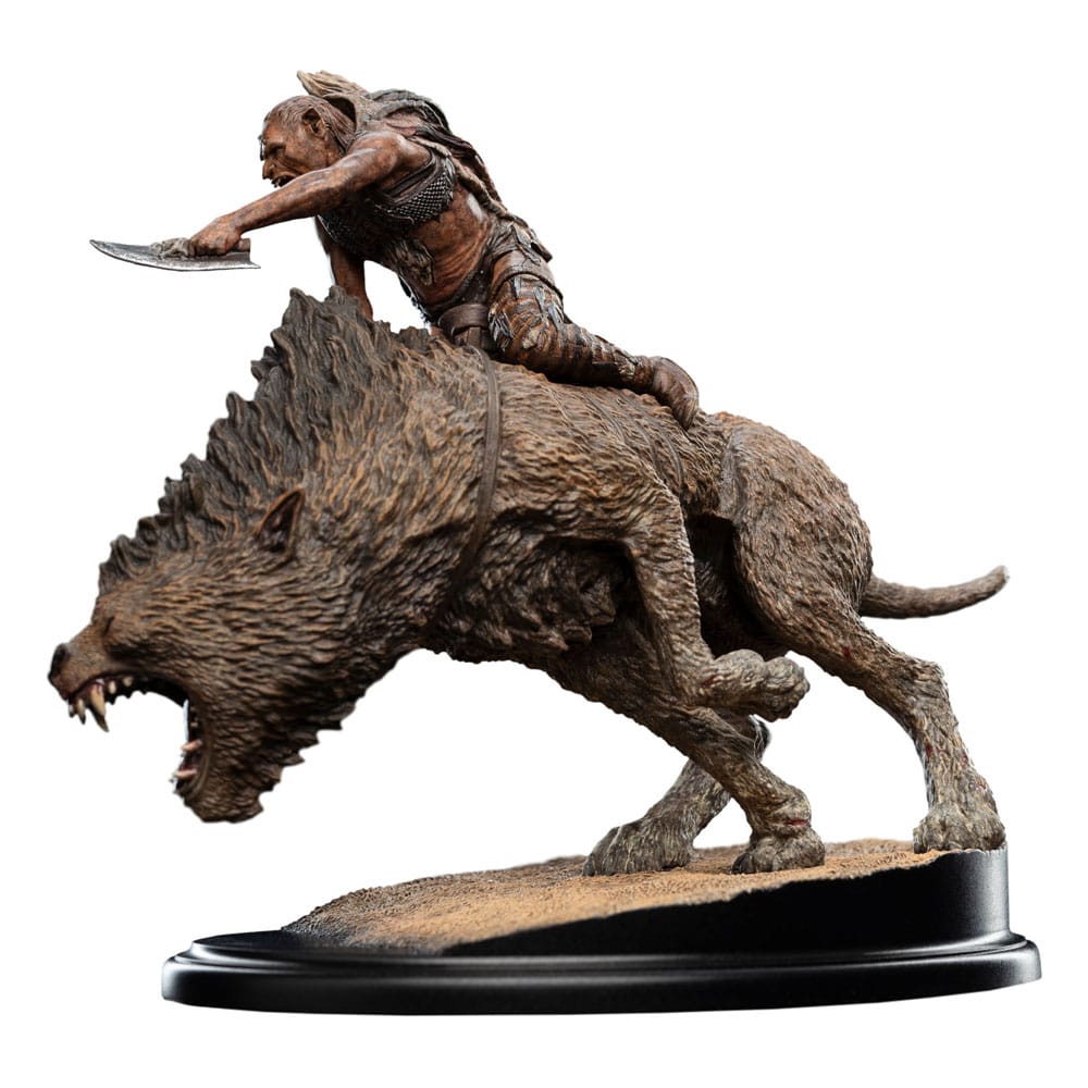 Herr der Ringe Mini Statue Sharkû on Warg 18 cm