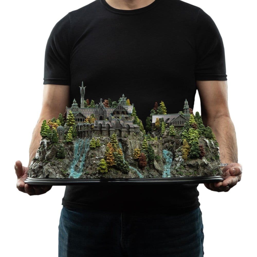 Der Herr der Ringe Miniatur Umgebung Rivendell 28 cm