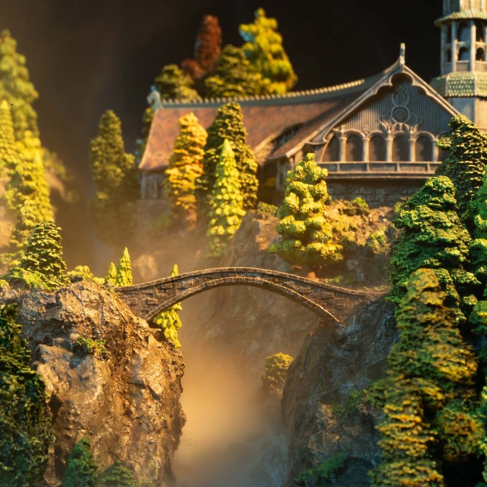 Der Herr der Ringe Miniatur Umgebung Rivendell 28 cm
