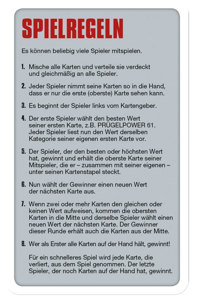 Asterix Kartenspiel Top Trumps *Deutsche Version*