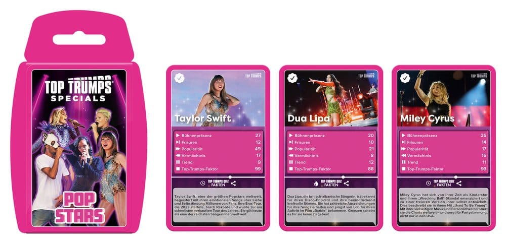 Popstars Kartenspiel Top Trumps *Deutsche Version*