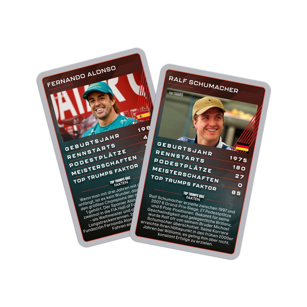 Grand Prix Helden Kartenspiel Top Trumps Collectables *Deutsche Version*