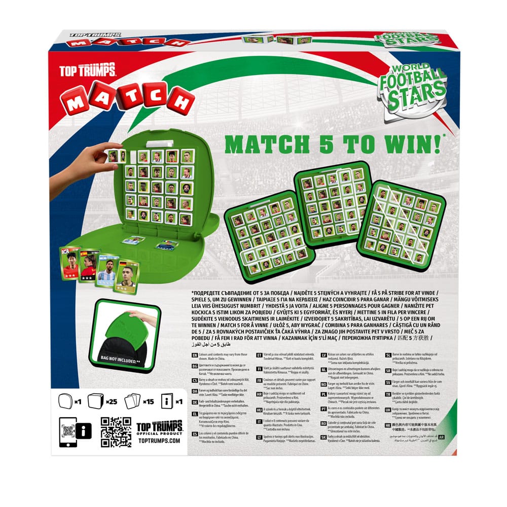 Weltfussballstars Strategiespiel Top Trumps Match - The Crazy Cube Game Green Version