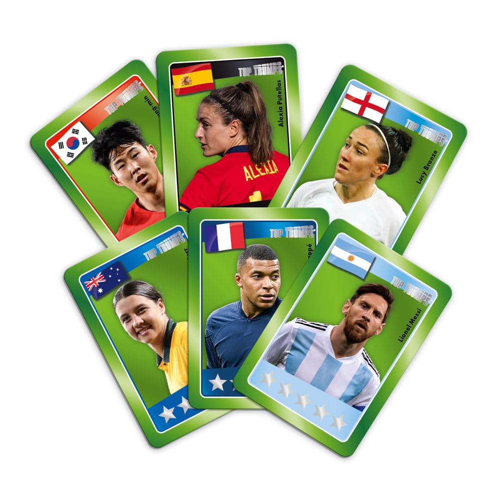 Weltfussballstars Strategiespiel Top Trumps Match - The Crazy Cube Game Green Version