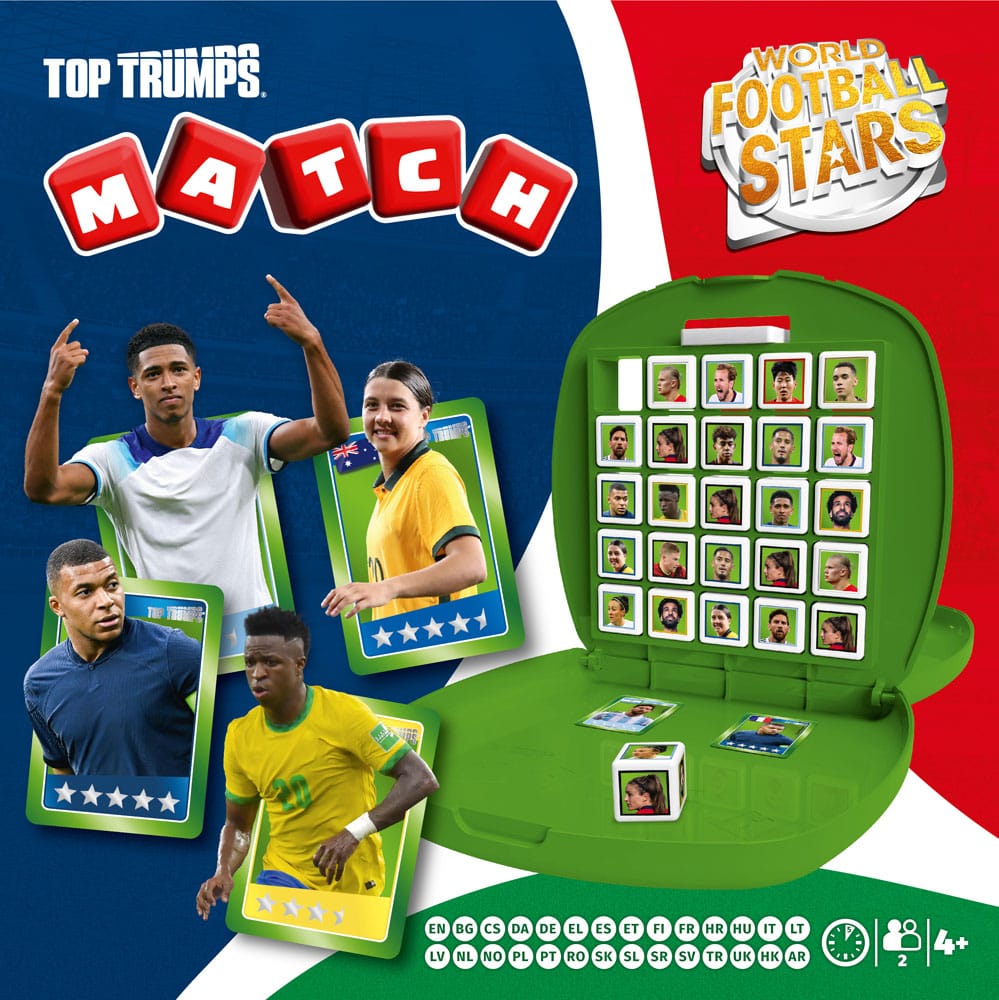 Weltfussballstars Strategiespiel Top Trumps Match - The Crazy Cube Game Green Version