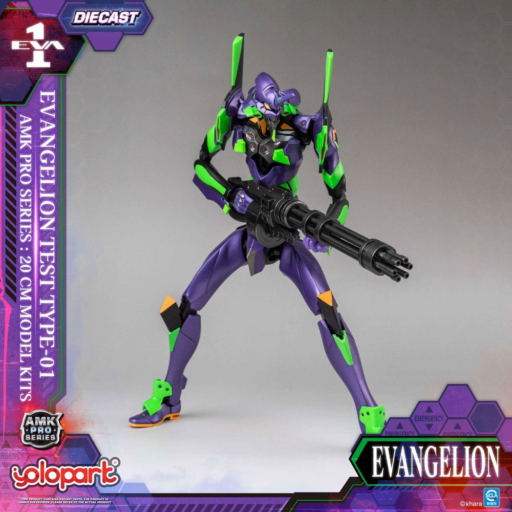 Neon Genesis Evangelion AMK Pro Series Model Kit Eva-01 Test Type 20 cm     
