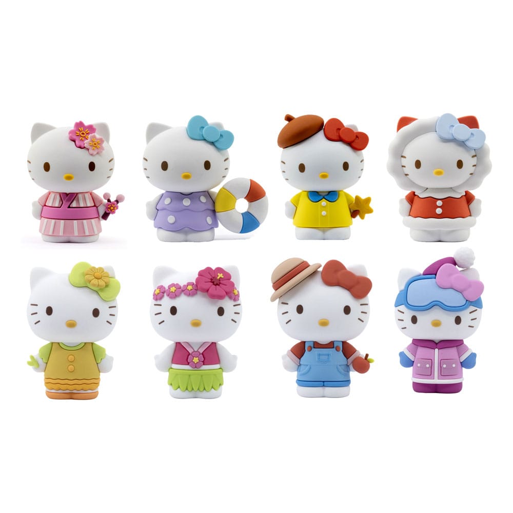 Sanrio Mini-Doll Four Seasons Series Minifiguren Hello Kitty 7 cm Display (12)          