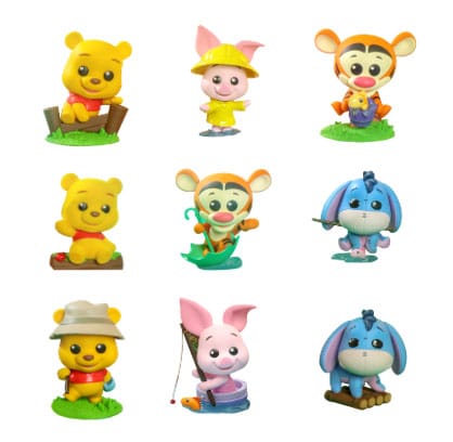Disney Cosbi Minifiguren Winnie Puuh 8 cm Blind Box Display (8)            