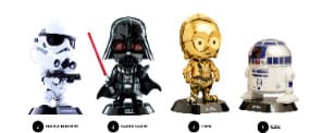 Star Wars Cosbaby Minifiguren 8 cm Display (4)              