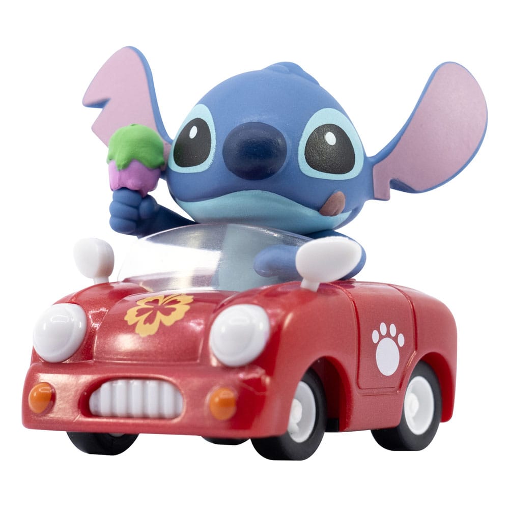 Lilo & Stitch Zoom Hero Rückzug-Fahrzeuge mit Figuren Stitch (Blind Box Ver.) Display (12)  