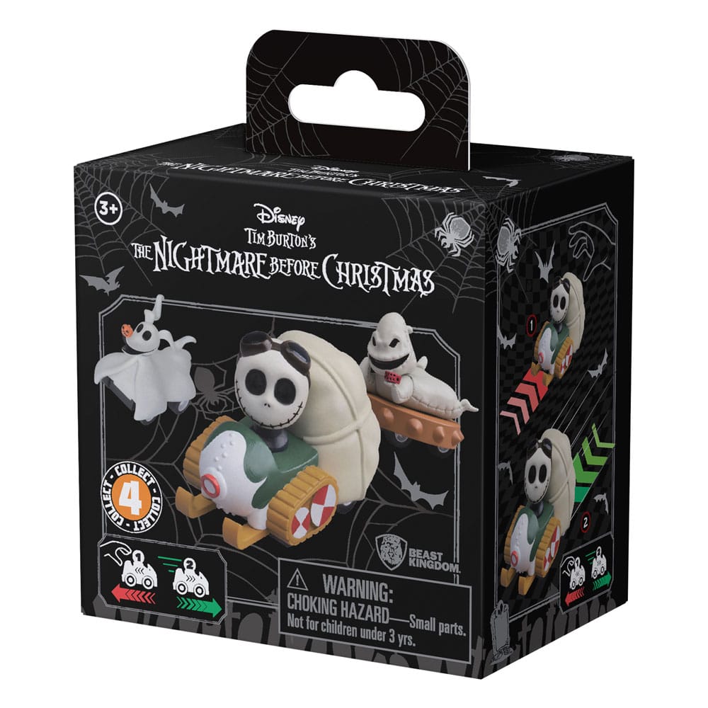 Nightmare Before Christmas Zoom Hero Rückzug-Fahrzeuge mit Figuren (Blind Box Ver.) Display (12)      