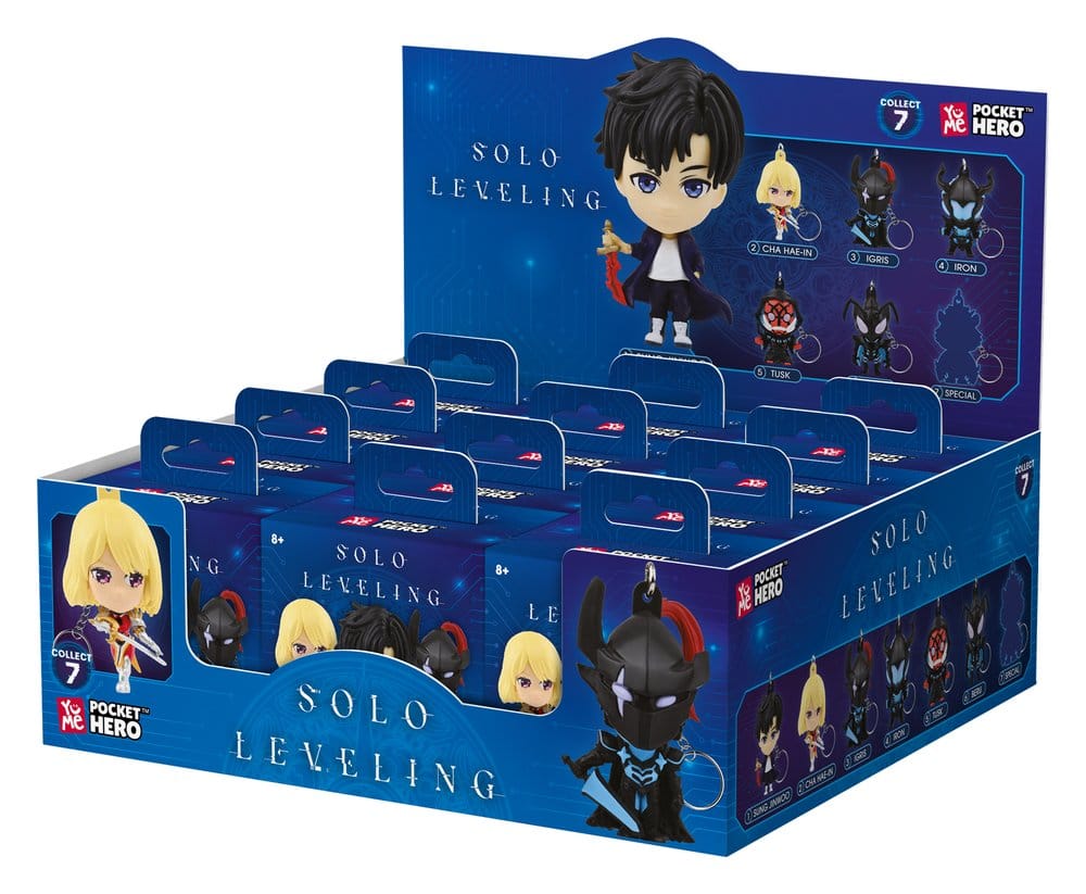 Solo Leveling Pocket Hero Schlüsselanhänger Series 1 Blind Box Display (12)