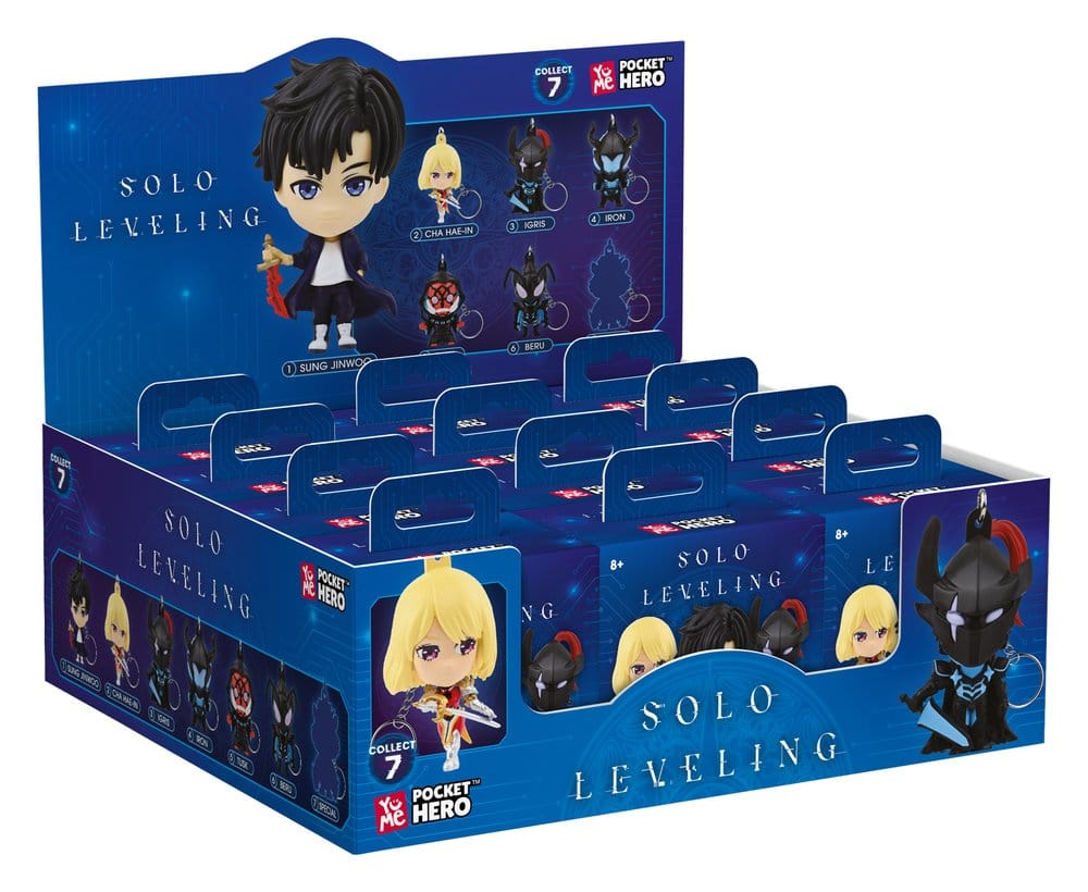 Solo Leveling Pocket Hero Schlüsselanhänger Series 1 Blind Box Display (12)