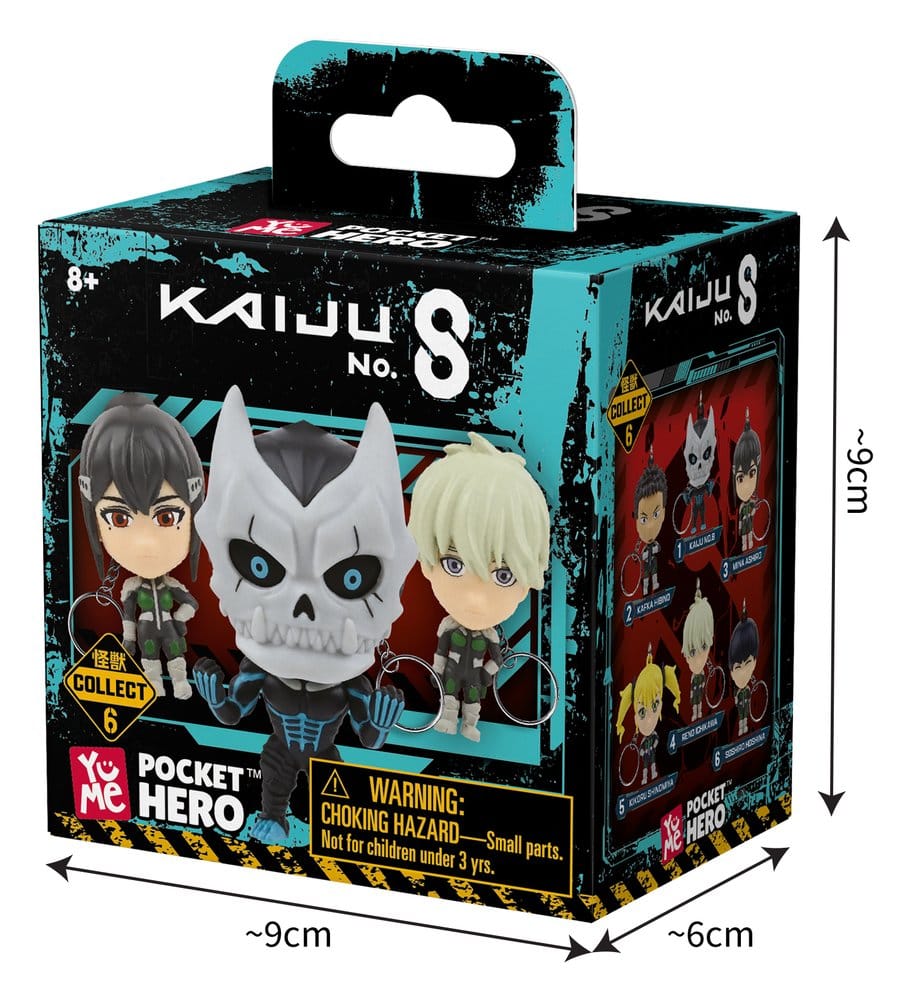 Kaiju No. 8 Pocket Hero Schlüsselanhänger Series 1 Blind Box Display (12)
