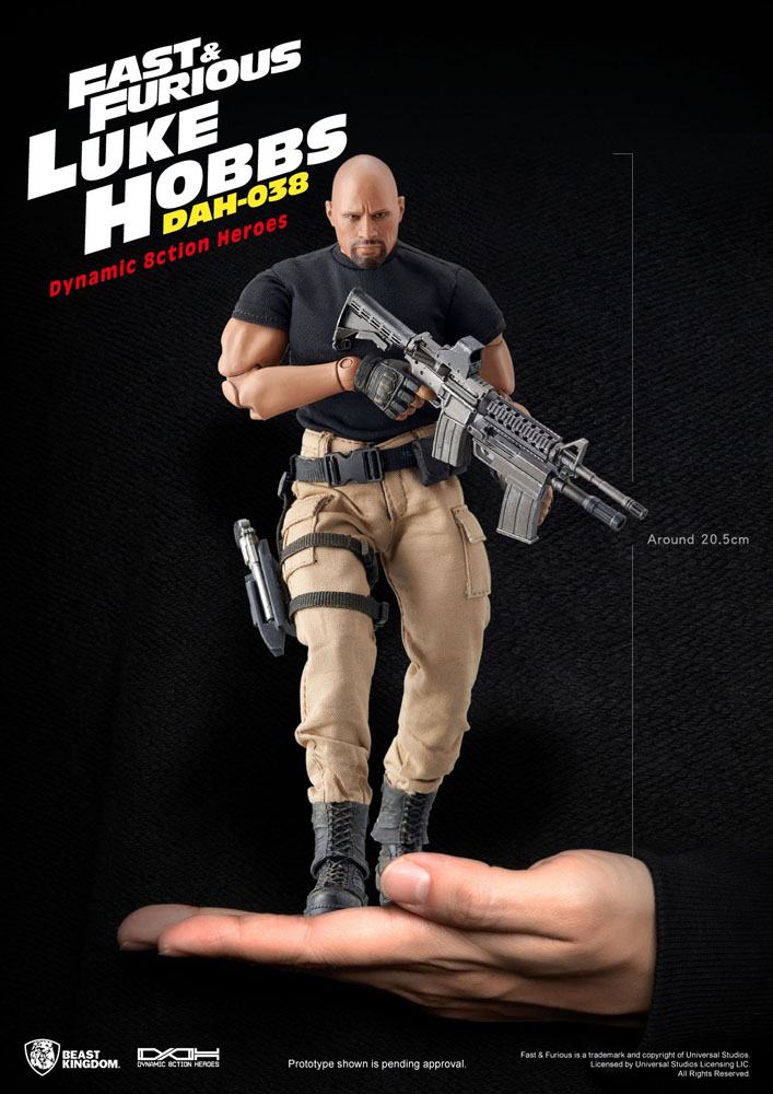 Fast & Furious Dynamic 8ction Heroes Actionfigur 1/9 Luke Hobbs 21 cm
